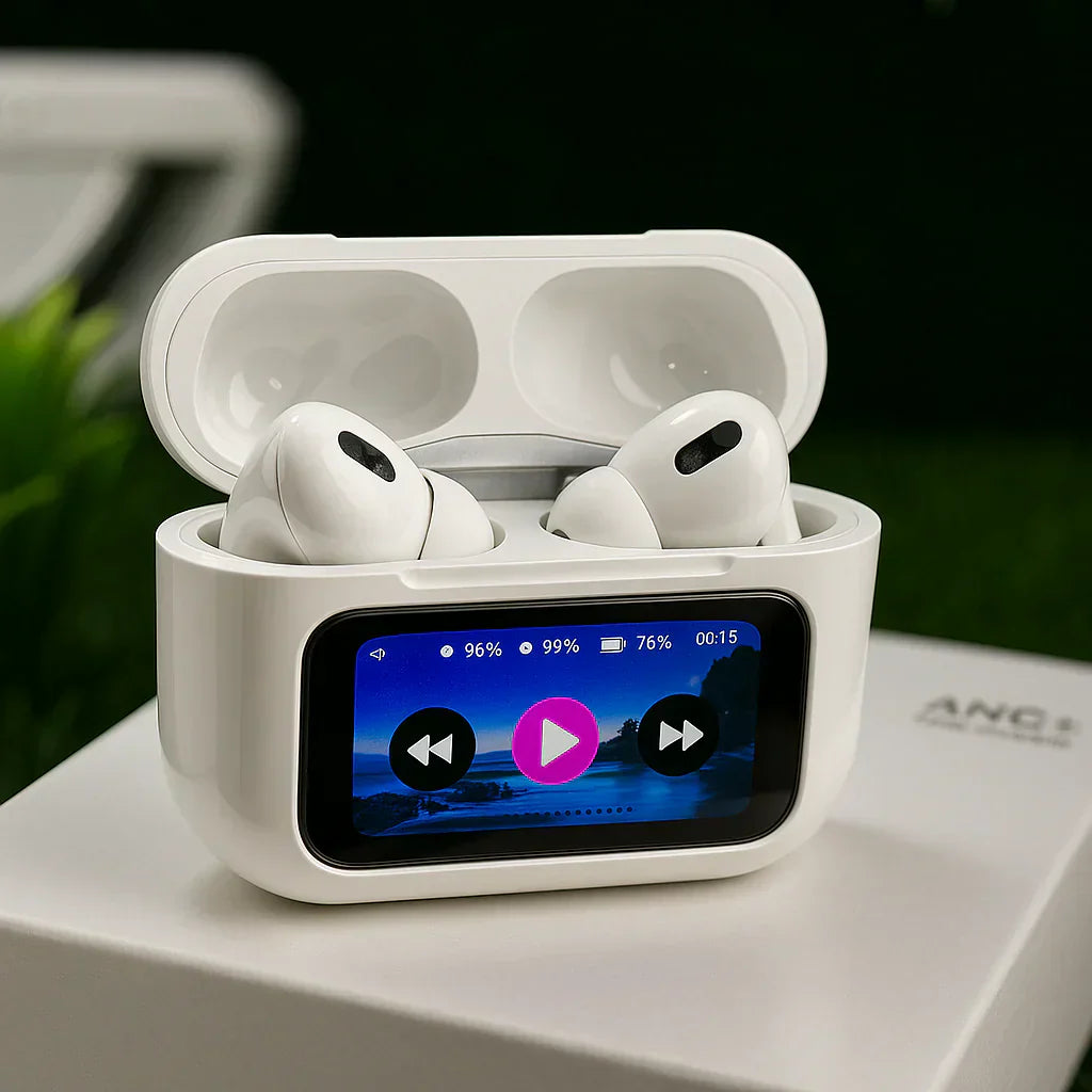 Display Screen Wireless Earbuds + ANC + iOS & Android Compatible (Zodix Pro)