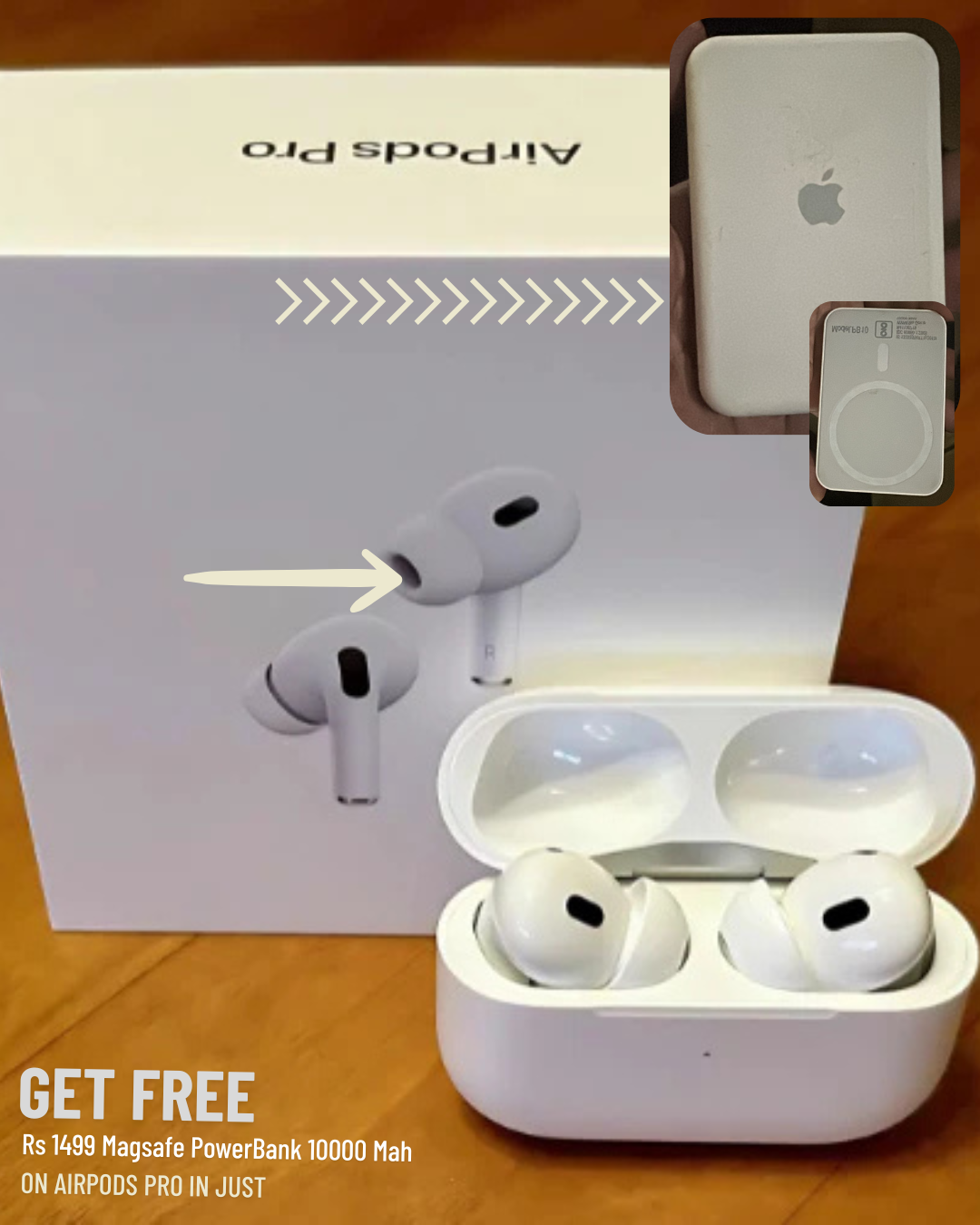 Wireless ANC Earbuds + 10000mAh Magnetic Powerbank Combo