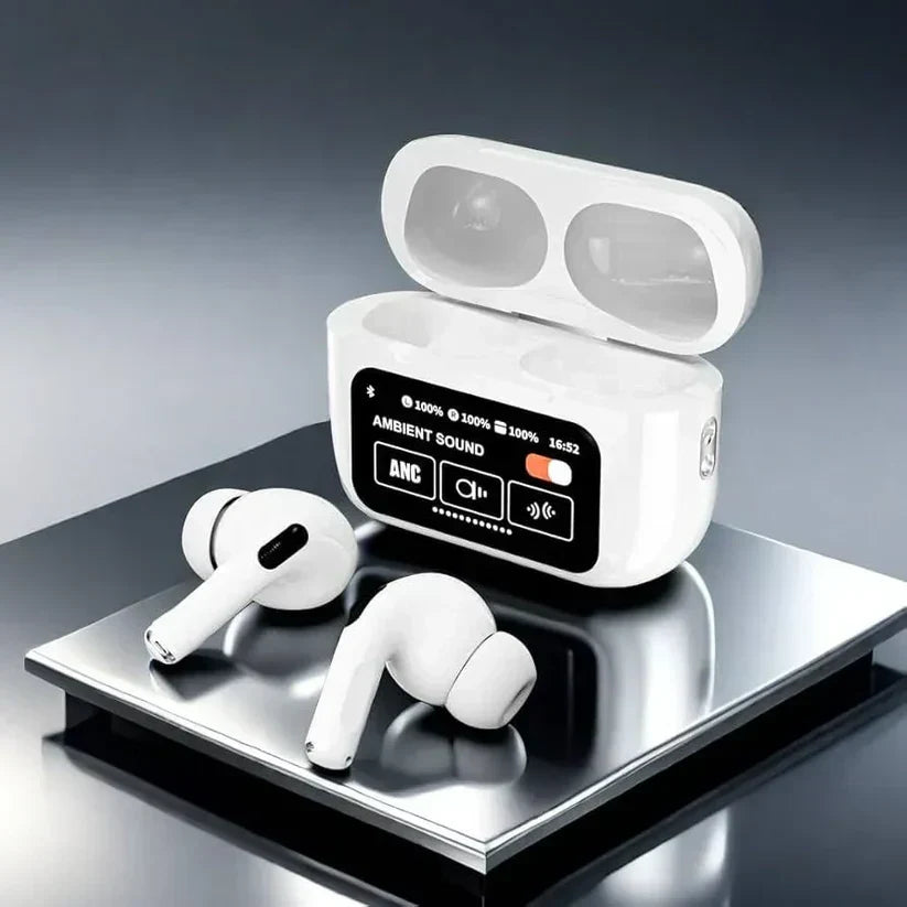 Display Screen Wireless Earbuds + ANC + iOS & Android Compatible (Zodix Pro)